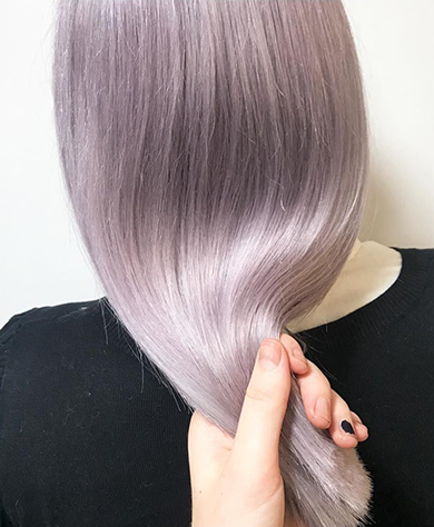 Лавандовый цвет волос [30 фото] — как выглядит, кому идет, палитра оттенков