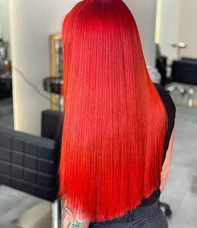 красный оттенок волос