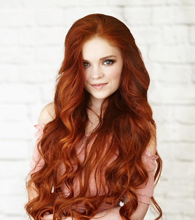 теплый рыжий цвет волос