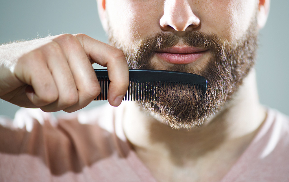 как сделать бороду гуще Расчесывание 
