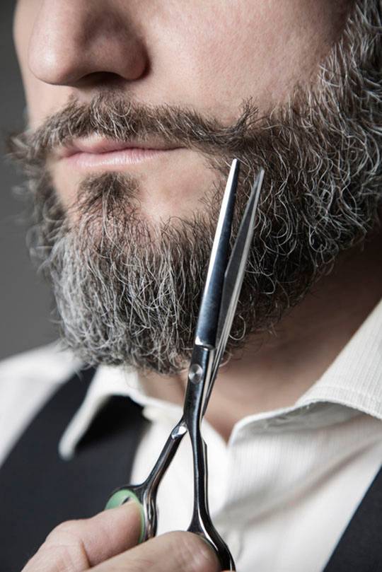 Уход за седыми волосами на бороде