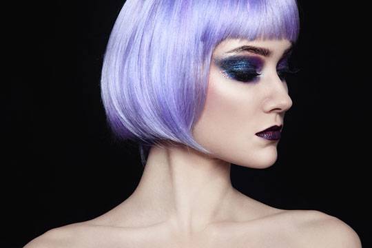 Нежно-фиолетовый цвет волос