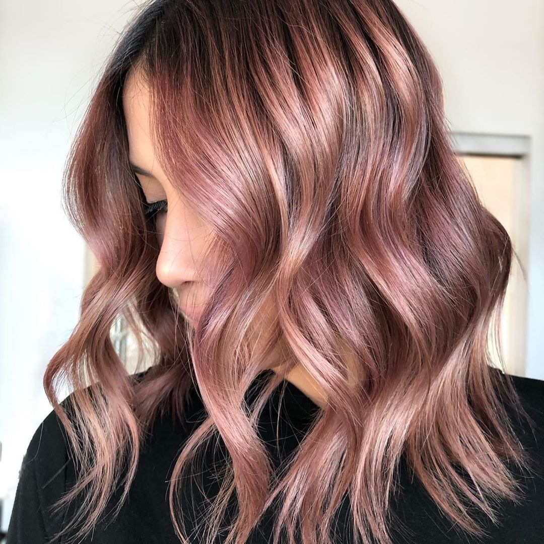 Цвет волос Розовое золото: 5 популярных оттенков для окрашивания Rose Gold
