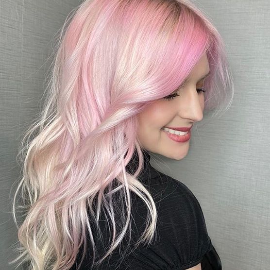 Розовые волосы — 80+ фото девушек с розовым цветом волос [светлые, темные,нежные, яркие оттенки]