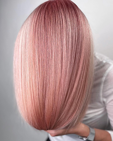 пепельно-розовый цвет волос 2