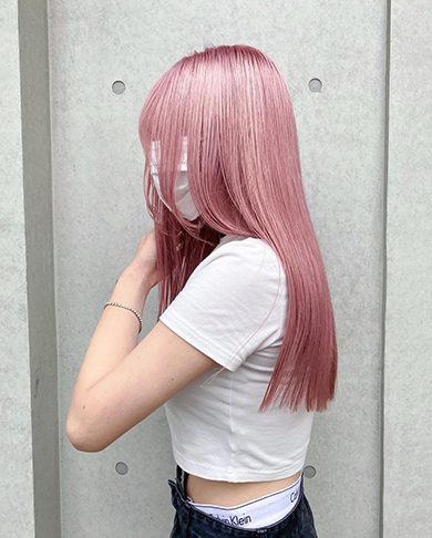 пепельно-розовый оттенок волос 4
