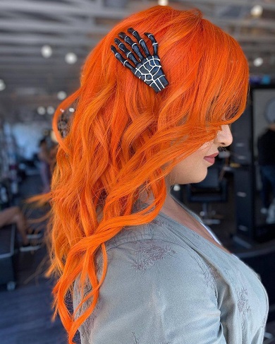 оранжевые волосы