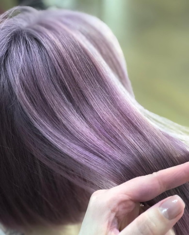 пепельно фиолетовый цвет волос 2