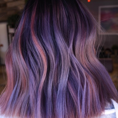 пепельный цвет волос с фиолетовым оттенком 3