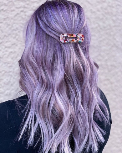 пепельно фиолетовый цвет волос как получить 7