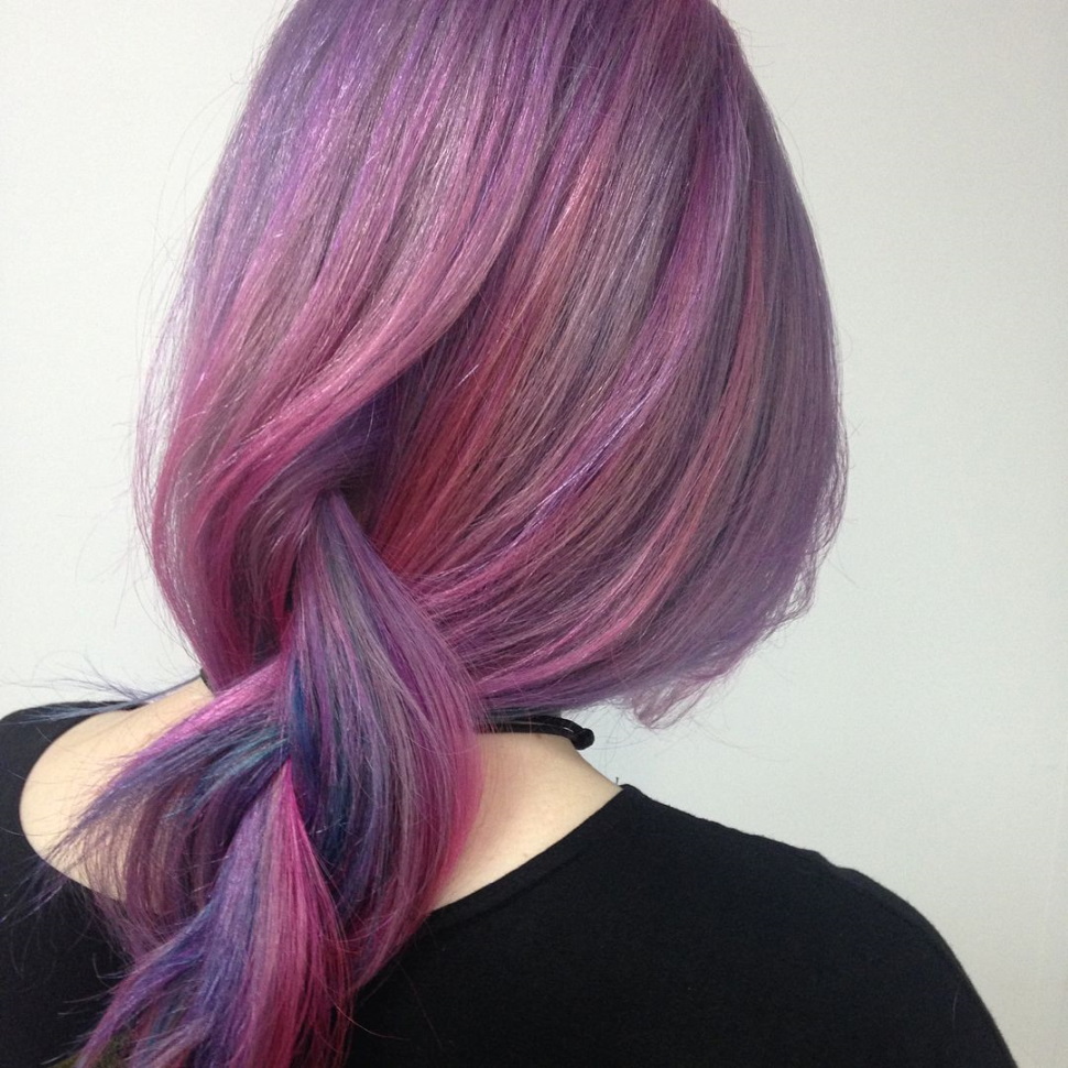 пепельно фиолетовый цвет волос как получить 8