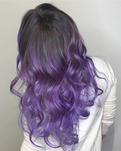 пепельно фиолетовый цвет волос 7