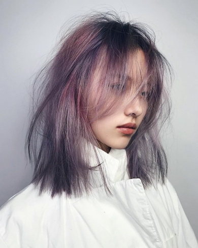 пепельно фиолетовый цвет волос 4